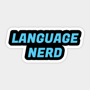 Language Nerd Sticker